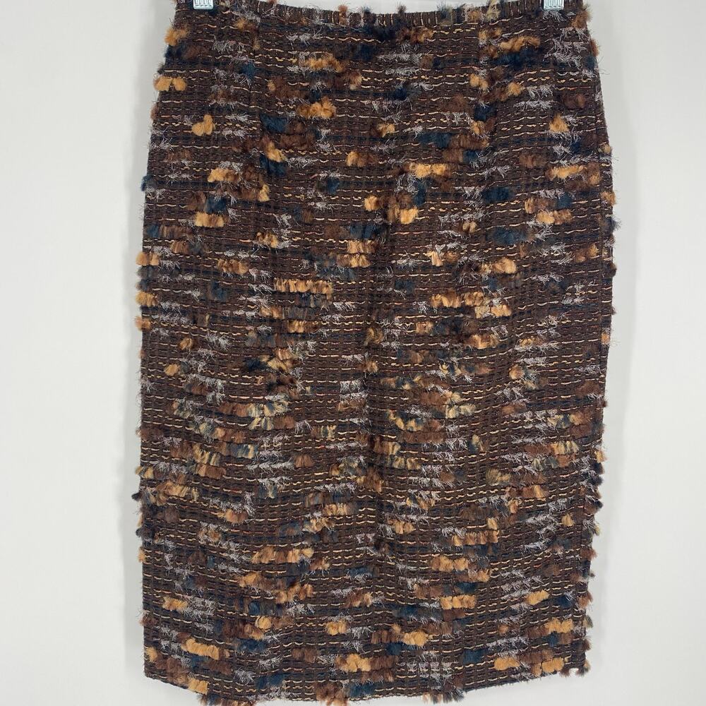 Lafayette‎ 148 Skirt Women’s 4 Pencil Channel Style Tweed Professional Business